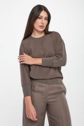 Bluzka damska wełniana PESERICO. Bluzki damskie Peserico, bez wzorów, z wełny, bez kołnierzyka, bez ramiączek. Za 2,399.00 zł.