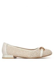Caprice Baleriny 9-22503-42 Beżowy. Brązowe balerinki damskie Caprice, bez wzorów, ze skóry, bez obcasa, bez zapięcia. Za 209.99 zł.