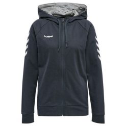 Bluza do piłki ręcznej damska Hummel hmlGO Zip z kapturem. Brązowe bluzy damskie Hummel, na jesień, xs, bez wzorów, sportowe, bez ramiączek, z kapturem. W wyprzedaży za 190.50 zł.