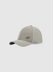 4F Czapka z daszkiem strapback uniseks - szara XS/S (56cm). Szare czapki damskie 4F, bez wzorów, klasyczne. Za 69.99 zł.