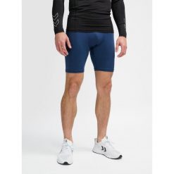 Szorty Hummel TE Topaz. Niebieskie buty sportowe męskie Hummel, bez wzorów, bez zapięcia, na fitness i siłownię. Za 149.50 zł.