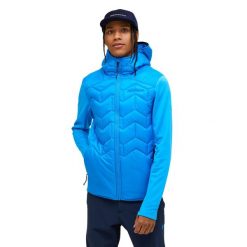 Kurtka Peak Performance męska Elevate Liner Hybrid Hood Jacket niebieska - XL. Niebieskie kurtki męskie Peak Performance, m, bez wzorów, z puchu, bez kaptura. W wyprzedaży za 909.00 zł.