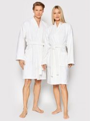 Sprandi Szlafrok SP22-AC002 Biały. Białe szlafroki damskie Sprandi, bez wzorów, z bawełny, bez ramiączek, bez kaptura. Za 199.99 zł.