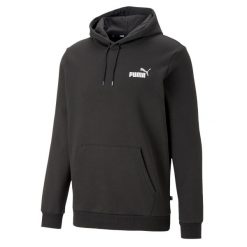 Bluza Męska ESS+ 2 Col Small Logo Hoodie. Czarne bluzy męskie Puma, m, bez wzorów, bez ramiączek, bez kaptura. Za 256.99 zł.
