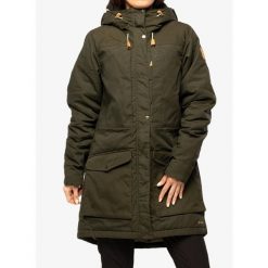 Kurtka ocieplana damska Fjallraven Singi Wool Padded Parka. Zielone parki damskie Fjällräven, bez wzorów, bez kaptura. Za 2,256.25 zł.