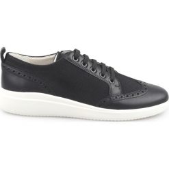 Geox Tahina Tenisówki Czarny. Czarne trampki i tenisówki damskie Geox, bez wzorów, z materiału, bez zapięcia. Za 464.95 zł.
