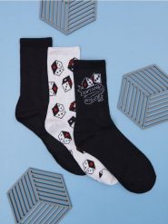 Skarpetki 3 pack - wielobarwny. Skarpety męskie Sinsay, bez wzorów. W wyprzedaży za 7.99 zł.