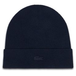 Czapka Lacoste. Niebieskie czapki męskie Lacoste, na zimę, bez wzorów. Za 284.99 zł.