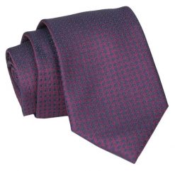 Krawat - ALTIES - Ciemne Wino w Groszki. Czerwone krawaty i muchy Alties, bez wzorów, z tkaniny, eleganckie. Za 49.00 zł.