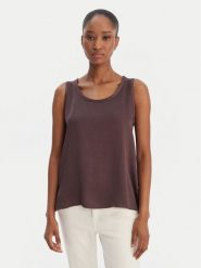 Marella Bluzka Nembi 2615161011 Brązowy Regular Fit. Brązowe bluzki damskie Marella, bez wzorów, z acetatu, bez kołnierzyka, bez ramiączek. Za 479.99 zł.