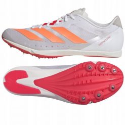 Adidas Buty kolce adidas ADIZERO Distancestar JQ0627. Buty sportowe męskie Adidas, bez wzorów, bez zapięcia. Za 259.95 zł.