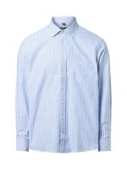 Nils Sundström koszula casual Mężczyźni Regular Fit Bawełna niebieski|biały, XL. Białe koszule męskie Nils Sundström, m, bez wzorów, z bawełny, casualowe, bez kołnierzyka, bez ramiączek. Za 159.95 zł.