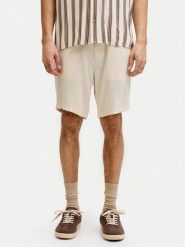 Jack & Jones Szorty materiałowe Ace Mykonos 12269376 Beżowy Regular Fit. Brązowe szorty męskie Jack & Jones, bez wzorów, z materiału. Za 209.99 zł.