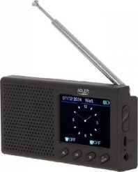 Radio Adler Adler | FM Travel Radio | AD 1198 | Alarm function | Black. Czarne radia Adler. Za 103.69 zł.