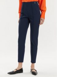 Tamaris Apparel Spodnie materiałowe Arad TAW0880 Granatowy Slim Fit. Niebieskie spodnie materiałowe damskie Tamaris Apparel, bez wzorów, z materiału. Za 269.99 zł.