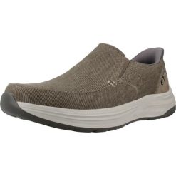 Buty SKECHERS SLIP-INS DECKLAN GULLIVER Brązowy. Brązowe buty zimowe męskie Skechers, bez wzorów, z tkaniny, bez obcasa, bez zapięcia. Za 364.99 zł.