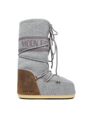 Moon Boot Śniegowce 80D1403230 Szary. Szare śniegowce damskie Moon Boot, z materiału, bez zapięcia. Za 1,319.00 zł.