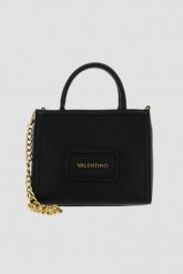 VALENTINO Mała czarna torebka Snowy. Czarne shopperki damskie Valentino by Mario Valentino, bez wzorów, małe, bez dodatków. W wyprzedaży za 499.99 zł.