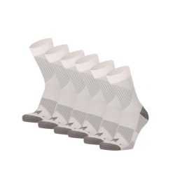 Skarpety kompresyjne do biegania ćwierć 6 szt., białe, wielokolorowe. Białe skarpetki damskie Xtreme, bez wzorów, z elastanu. W wyprzedaży za 186.40 zł.