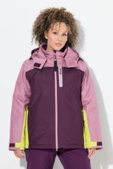 Damskie Kurtka sportowa HYPRAR wodoodporna kaptur. Czerwone kurtki sportowe damskie Ulla Popken, plus size, bez wzorów, z materiału, bez ramiączek, z kapturem, narciarskie. Za 739.99 zł.