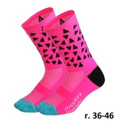 Skarpetki rowerowe unisex madani Ocelot. Żółte skarpetki damskie MADANI, bez wzorów. Za 9.99 zł.