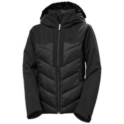 Kurtka narciarska damska Helly Hansen W Bellissimo. Czarne kurtki sportowe damskie Helly Hansen, m, bez wzorów, z futra, bez ramiączek, bez kaptura, narciarskie, primaloft. Za 1,359.00 zł.