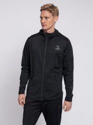 Kurtka Hummel zip Aston. Szare kurtki męskie Hummel, m, bez wzorów, z dżerseju, z kapturem. Za 250.50 zł.