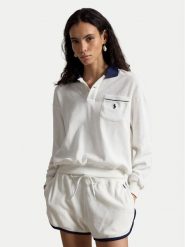 Polo Ralph Lauren Bluza 211A12737002 Biały Relaxed Fit. Białe bluzy damskie Polo Ralph Lauren, s, bez wzorów, z bawełny, bez ramiączek, bez kaptura. Za 859.99 zł.