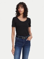 Weekend Max Mara T-Shirt Multij 2625946031 Czarny Regular Fit. Czarne t-shirty damskie Weekend Max Mara, m, bez wzorów, z bawełny, bez kołnierzyka, bez ramiączek. Za 374.99 zł.