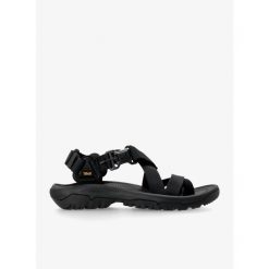 Sandały turystyczne męskie Teva Hurricane Terra Dactyl. Czarne buty zimowe męskie Teva, bez wzorów, bez obcasa, bez zapięcia. Za 314.99 zł.