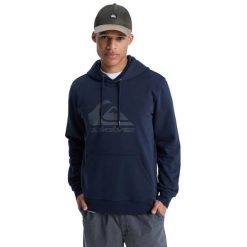 Bluza z kapturem dla Mężczyzn COMP LOGO Czarny. Niebieskie bluzy męskie Quiksilver, m, bez wzorów, z bawełny, casualowe, bez ramiączek, z kapturem. Za 299.99 zł.