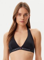 Tommy Hilfiger Góra od bikini UW0UW05813 Czarny. Czarne bikini Tommy Hilfiger, bez wzorów, z syntetyku. Za 129.99 zł.