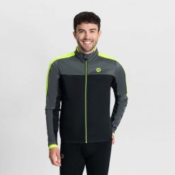 Mocno ocieplona kurtka zimowa męska Rogelli FREEZE. Czarne kurtki męskie Rogelli, na zimę, m, bez wzorów, sportowe, bez kaptura. Za 345.00 zł.