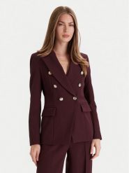 Maryley Marynarka 25IB139/43BU Bordowy Regular Fit. Czerwone marynarki i żakiety damskie Maryley, bez wzorów, z syntetyku, bez kołnierzyka, bez ramiączek. Za 499.99 zł.