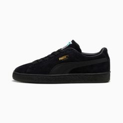 Buty sportowe Puma Suede Classic. Czarne obuwie sportowe damskie Puma, bez wzorów, bez zapięcia, trekkingowe, Puma Suede. Za 421.50 zł.