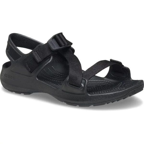Sandały Dla Dorosłych Crocs Quick Trail Sandal. Czarne sandały damskie Crocs, bez wzorów, z materiału, bez obcasa, na obcasie, bez zapięcia. Za 289.99 zł.
