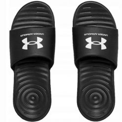 Klapki basenowe męskie Under Armour Ansa Fix SL. Białe klapki męskie Under Armour, bez wzorów, bez zapięcia. Za 134.99 zł.