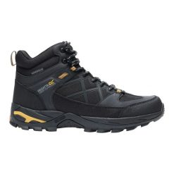 Męskie buty trekkingowe Samaris III. Czarne trekkingi męskie Regatta, z materiału, bez zapięcia. Za 504.50 zł.