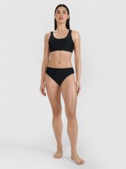 4F Dół od bikini damski - czarny M. Czarne bikini 4F, m, bez wzorów, z elastanu. W wyprzedaży za 59.99 zł.