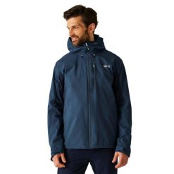 Kurtka Wodoodporna Męska Birchdale II. Niebieskie kurtki męskie Regatta, m, bez wzorów, z materiału, z kapturem. Za 326.99 zł.