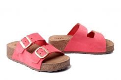 YOKONO WIWI-003 SER SUNSET, klapki damskie. Czerwone klapki damskie Yokono, na lato, bez wzorów, ze skóry, bez obcasa, na koturnie, bez zapięcia. Za 224.90 zł.