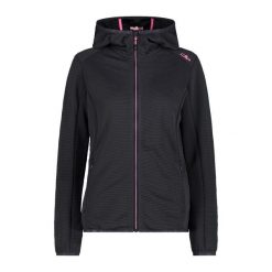Bluza damska z kapturem CMP. Brązowe bluzy damskie CMP, bez wzorów, sportowe, bez ramiączek, z kapturem. Za 371.50 zł.