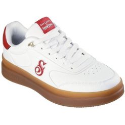 Buty sportowe męskie Skechers Courtside cali Dudez. Czarne buty sportowe męskie Skechers, bez wzorów, ze skóry ekologicznej, bez zapięcia, na fitness i siłownię. Za 490.00 zł.