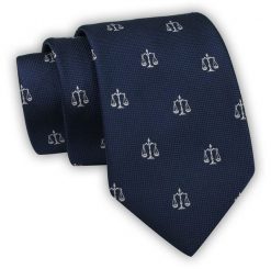 Krawat Alties (7 cm) - Znaki Zodiaku: WAGA. Niebieskie krawaty i muchy Alties, bez wzorów, z tkaniny, eleganckie. Za 49.00 zł.