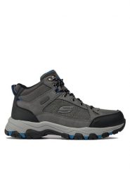 Skechers Trapery Selmen Melano 204477/GRY Szary. Szare buty zimowe męskie Skechers, bez wzorów, z materiału, bez obcasa, bez zapięcia. Za 319.99 zł.