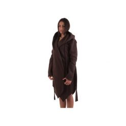 Sweter rozpinany. Brązowe kardigany damskie Theg clothing, l, bez wzorów, z bawełny, bez kołnierzyka. Za 328.14 zł.