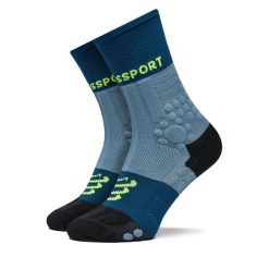 Skarpety długie Compressport. Niebieskie skarpetki damskie Compressport, bez wzorów. Za 99.99 zł.