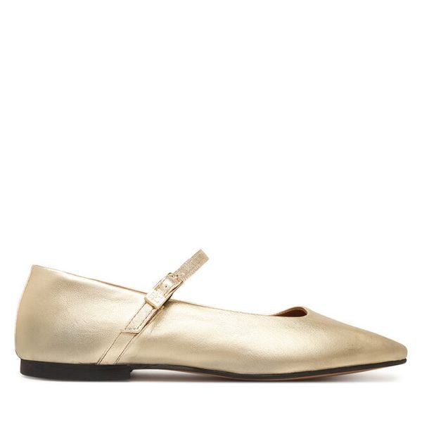 Baleriny Tommy Hilfiger. Żółte balerinki damskie Tommy Hilfiger, bez wzorów, bez obcasa, bez zapięcia. Za 569.99 zł.