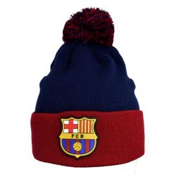 Czapka FC Barcelona beanie Junior- oficjalna licencjonowana. Niebieskie czapki damskie FC BARCELONA, bez wzorów, sportowe. Za 79.00 zł.