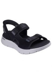Sandały SKECHERS SLIP-INS GO WALK FLEX Czarny. Czarne sandały męskie Skechers, bez wzorów, z materiału, bez zapięcia. Za 295.99 zł.